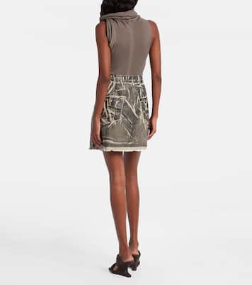 Sisysnap distressed denim miniskirt | Rick Owens