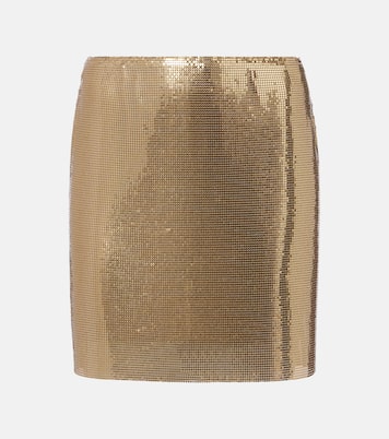 Metallic mesh miniskirt | Versace