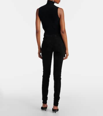 Leggings Carolyn de ante de tiro medio | Stouls