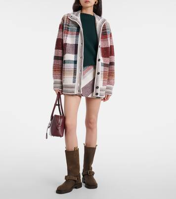 Zigzag wool, cotton, and alpaca cardigan | Missoni