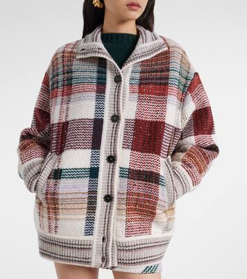 Zigzag wool, cotton, and alpaca cardigan | Missoni