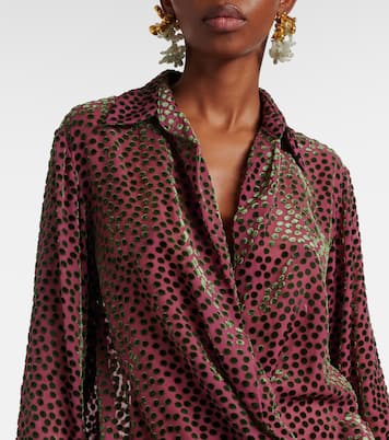 Bedrucktes Wickeltop Cedal | Dries Van Noten