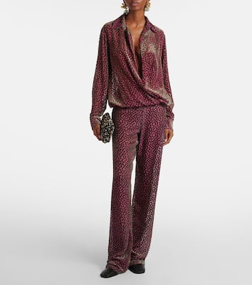 Bedrucktes Wickeltop Cedal | Dries Van Noten