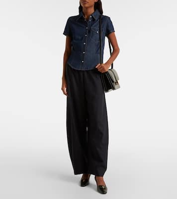 Top Cavazos aus Denim | Khaite