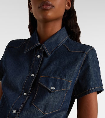 Top Cavazos aus Denim | Khaite