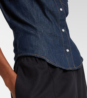 Top Cavazos aus Denim | Khaite