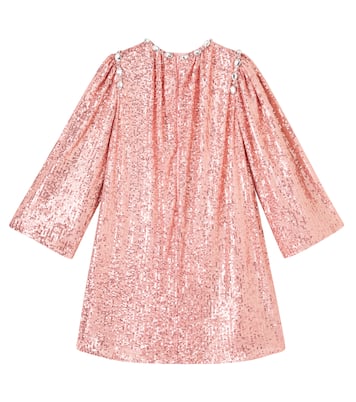 Kleid DG mit Pailletten und Kristallen | Dolce&Gabbana Kids