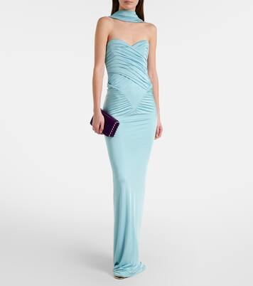Samsara draped ruched gown | The New Arrivals Ilkyaz Ozel