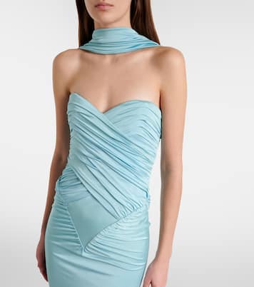 Samsara draped ruched gown | The New Arrivals Ilkyaz Ozel