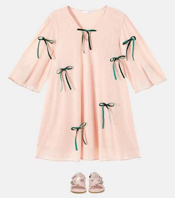 Bow-detail tulle dress | Oséree Kids