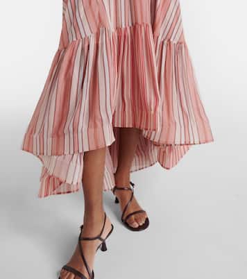 Rebellion striped midi skirt | Zimmermann