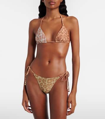 Awaken metallic-effect bikini | Zimmermann