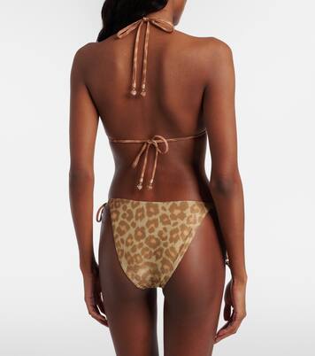 Awaken metallic-effect bikini | Zimmermann