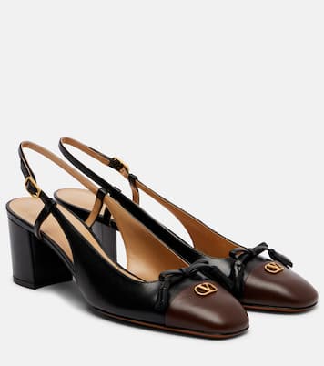Valet Du Roi leather slingback pumps | Valentino Garavani