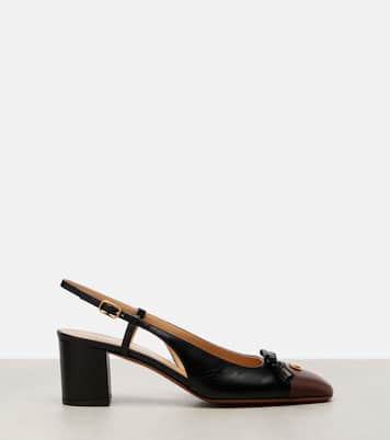 Valet Du Roi leather slingback pumps | Valentino Garavani