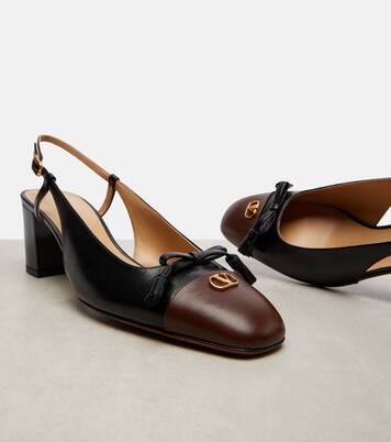 Valet Du Roi leather slingback pumps | Valentino Garavani