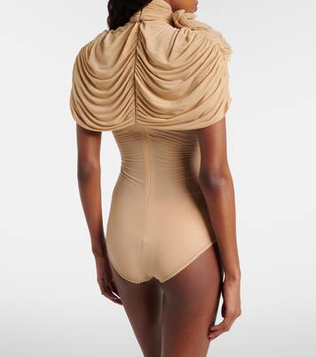 Body in jersey con applicazioni floreali | Magda Butrym