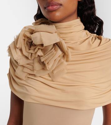 Body in jersey con applicazioni floreali | Magda Butrym