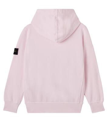 Compass cotton jersey hoodie | Stone Island Junior