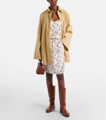 Shiny Daydream silk satin midi skirt | Dorothee Schumacher