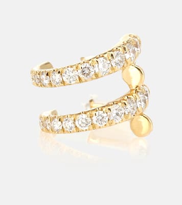 Boucle d'oreille unique Lola en or 18 ct et diamants | Melissa Kaye
