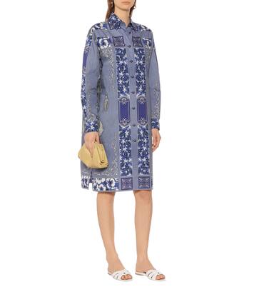 Printed cotton shirt dress | Etro