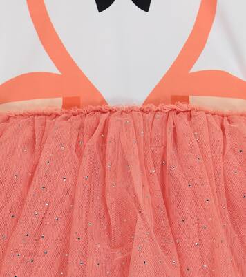 Vestido tutú Flamingo de tul | Stella McCartney Kids