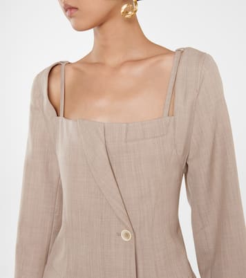 La Robe Maniu virgin wool minidress | Jacquemus