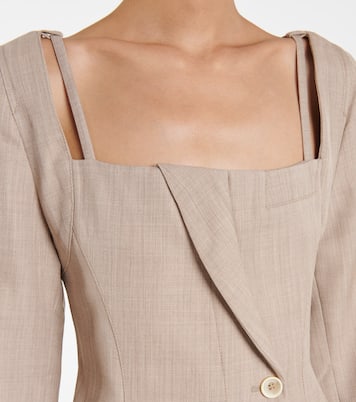 La Robe Maniu virgin wool minidress | Jacquemus