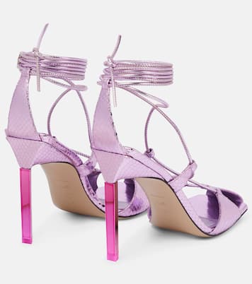 Adele snake-effect leather sandals | The Attico