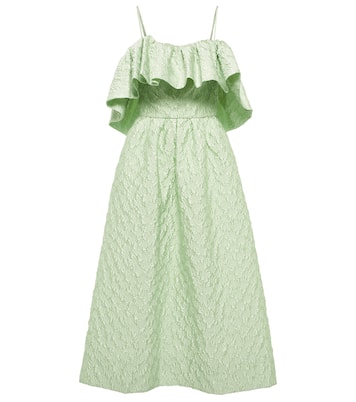 Midikleid aus Matelassé | Monique Lhuillier