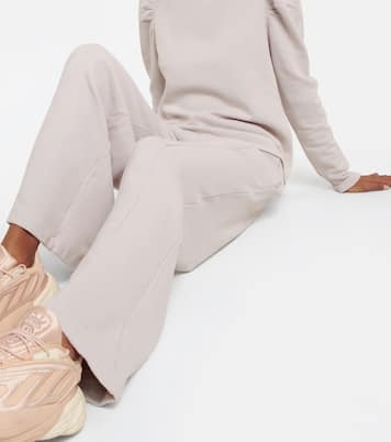 Cotton high-rise wide-leg pants | Velvet