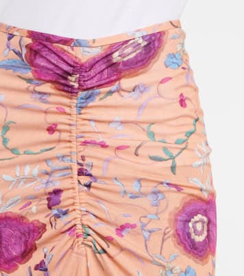 Falda midi Joella floral fruncida | Isabel Marant