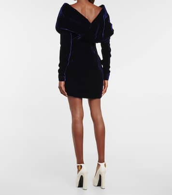 Ruched velvet minidress | Tom Ford