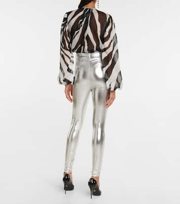Leggings in latex a vita alta | Dolce&Gabbana