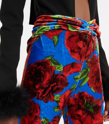 Leggings in velluto con stampa | Magda Butrym