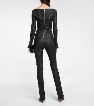 Hinge-seam leather pants | Dion Lee