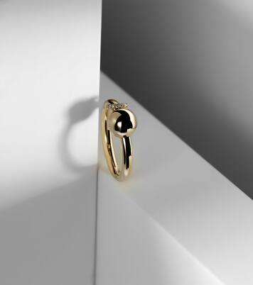 Bague Piercing en or 14 ct et diamants | Rainbow K