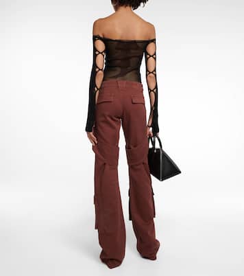 Pantalon cargo en toile de coton | Blumarine