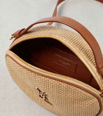 Sac en raphia et cuir | Saint Laurent