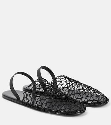Woven slingback mules | The Row