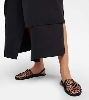 Woven slingback mules | The Row