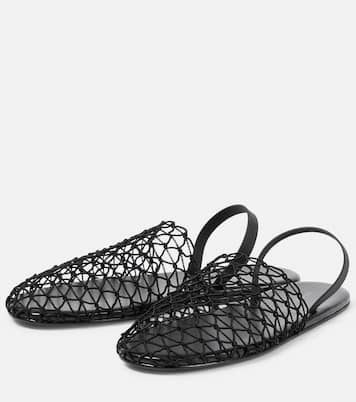 Woven slingback mules | The Row