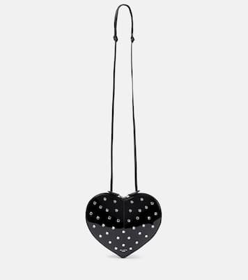 Borsa a tracolla Le Cœur in vernice con borchie | Alaïa
