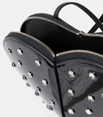 Borsa a tracolla Le Cœur in vernice con borchie | Alaïa