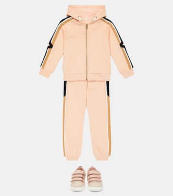 Felpa in cotone con zip | Chloé Kids