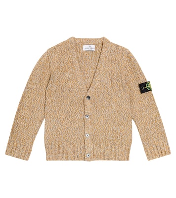 Wool-blend cardigan | Stone Island Junior