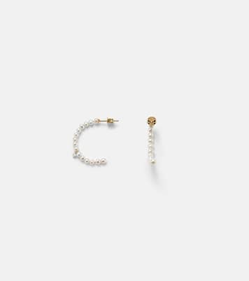 Boucles d'oreilles en or 18 ct, perles et diamants | Persée