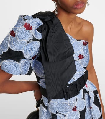 Abito lungo Georgina in broccato | Rebecca Vallance