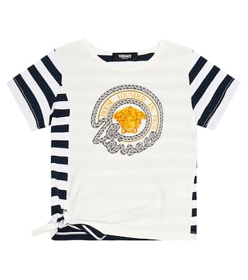 Bedrucktes T-Shirt aus Baumwoll-Jersey | Versace Kids